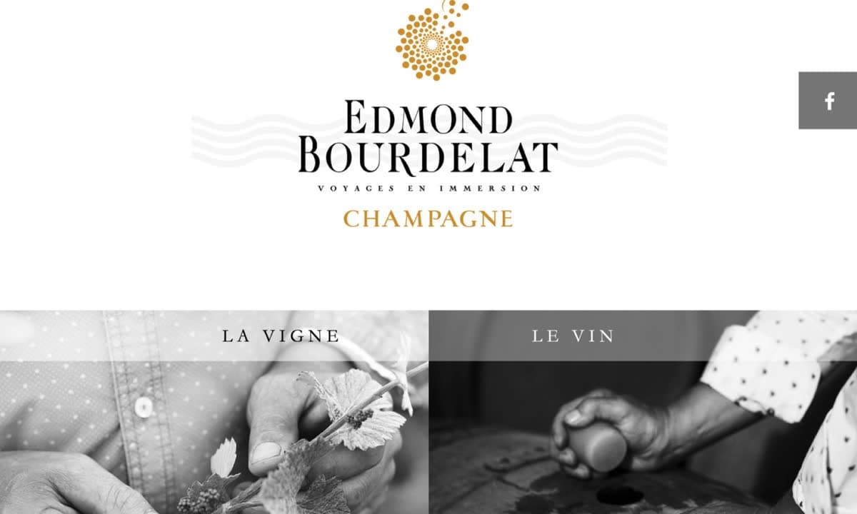 Mockup du site Champagne Edmond Bourdelat